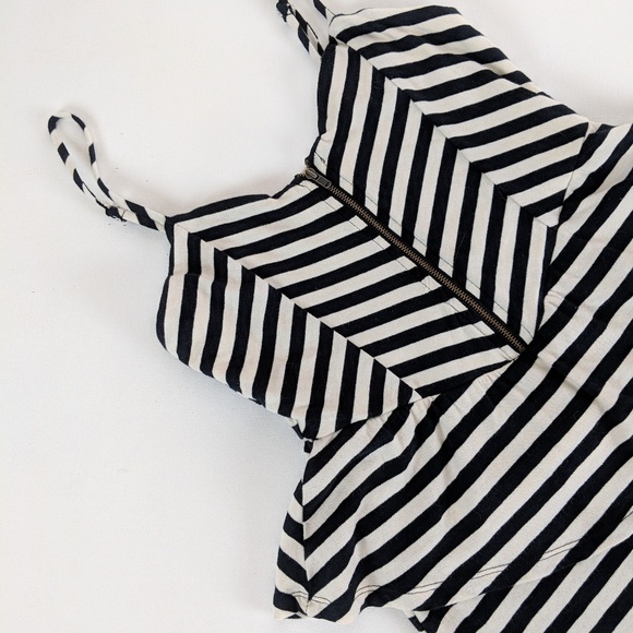 Sparkle & Fade striped peplum bodycon mini dress - Picture 6 of 8